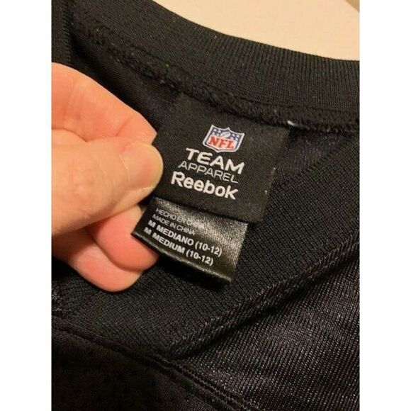 PITTSBURGH STEELERS BLANK SIZE YOUTH MEDIUM 10-12 REEBOK JERSEY - Picture 3 of 4